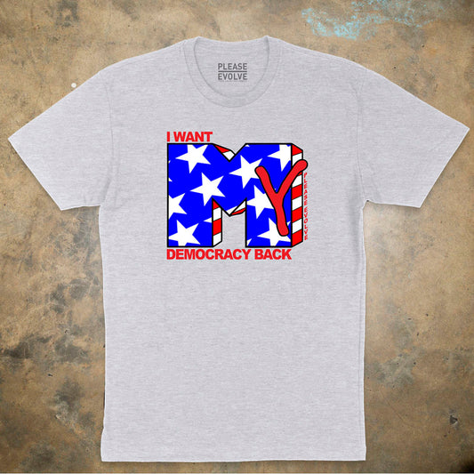 Democracy Back – Flag - T Shirt