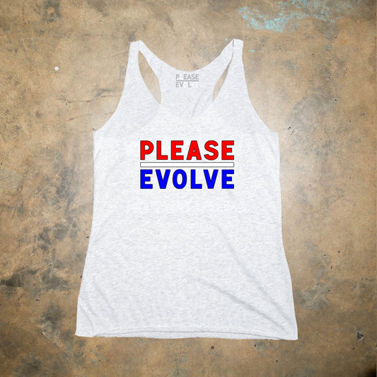 Red White & Blue Feminine Racerback Tank