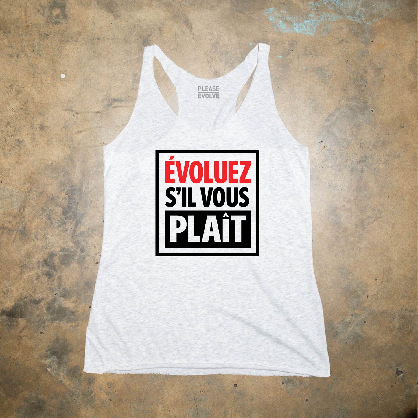 French Feminine Racerback Tank