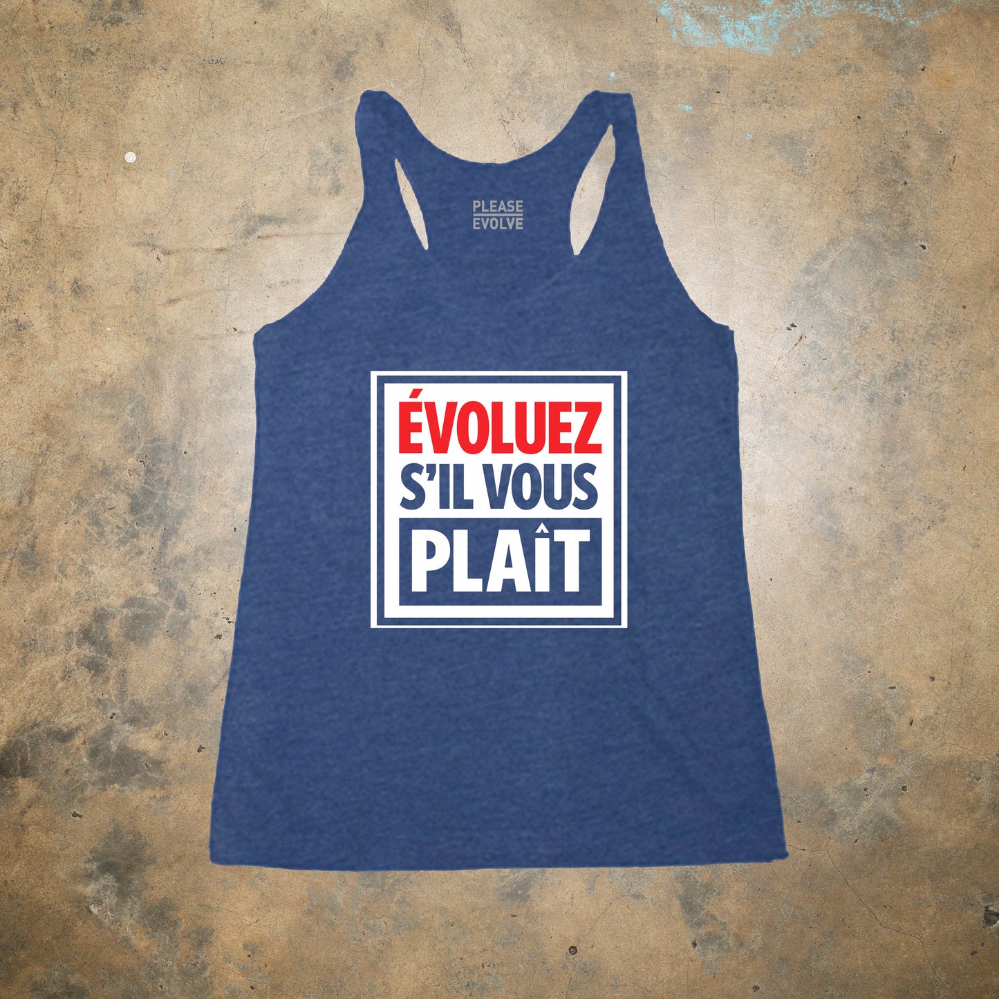 French Feminine Racerback Tank