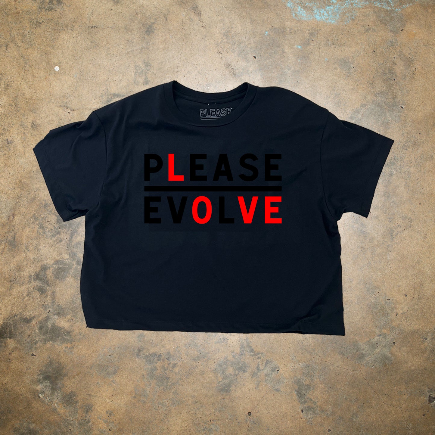 Please Love Black Red Logo