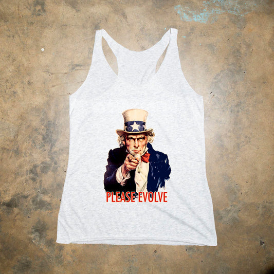 Uncle Sam Feminine Racerback Tank
