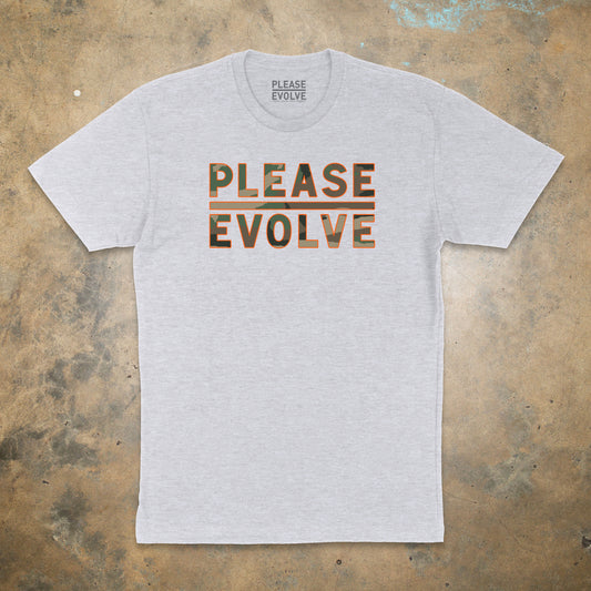 Woodland Camo Safety Orange T-Shirt