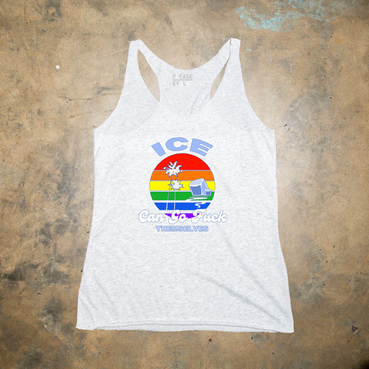 SPEARLIFE FUCK ICE - Feminine Racerback Tank