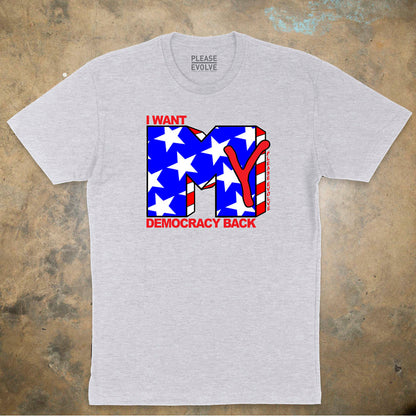 Democracy Back – Flag - T Shirt