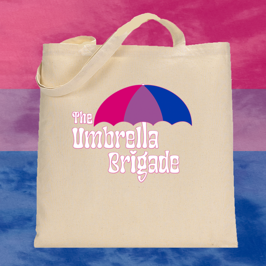 Customizable Umbrella with Your Pride Flag Choice Tote (Bi Sexual Flag)