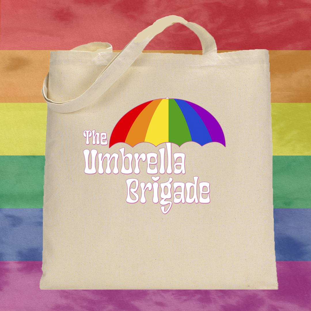 Customizable Umbrella with Your Pride Flag Choice Tote (Rainbow Flag)