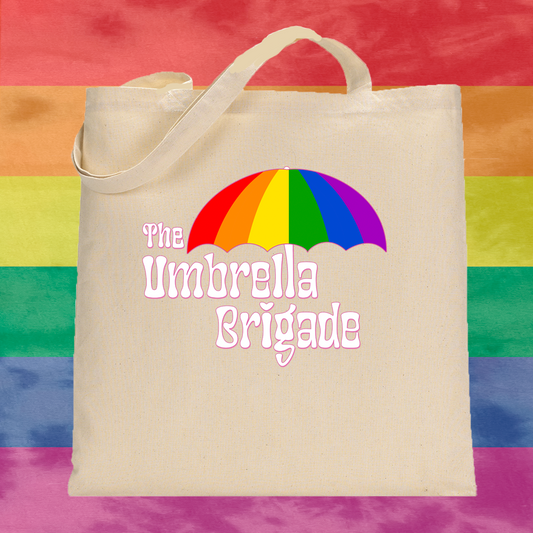 Customizable Umbrella with Your Pride Flag Choice Tote (Rainbow Flag)