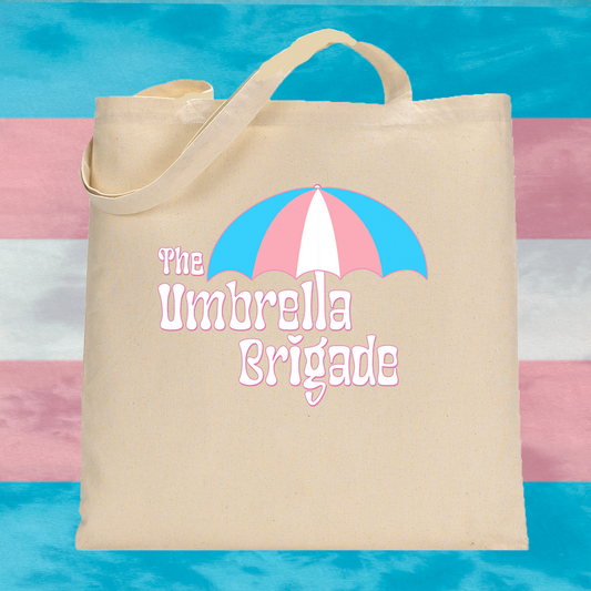 Customizable Umbrella with Your Pride Flag Choice Tote (Transgender Flag)