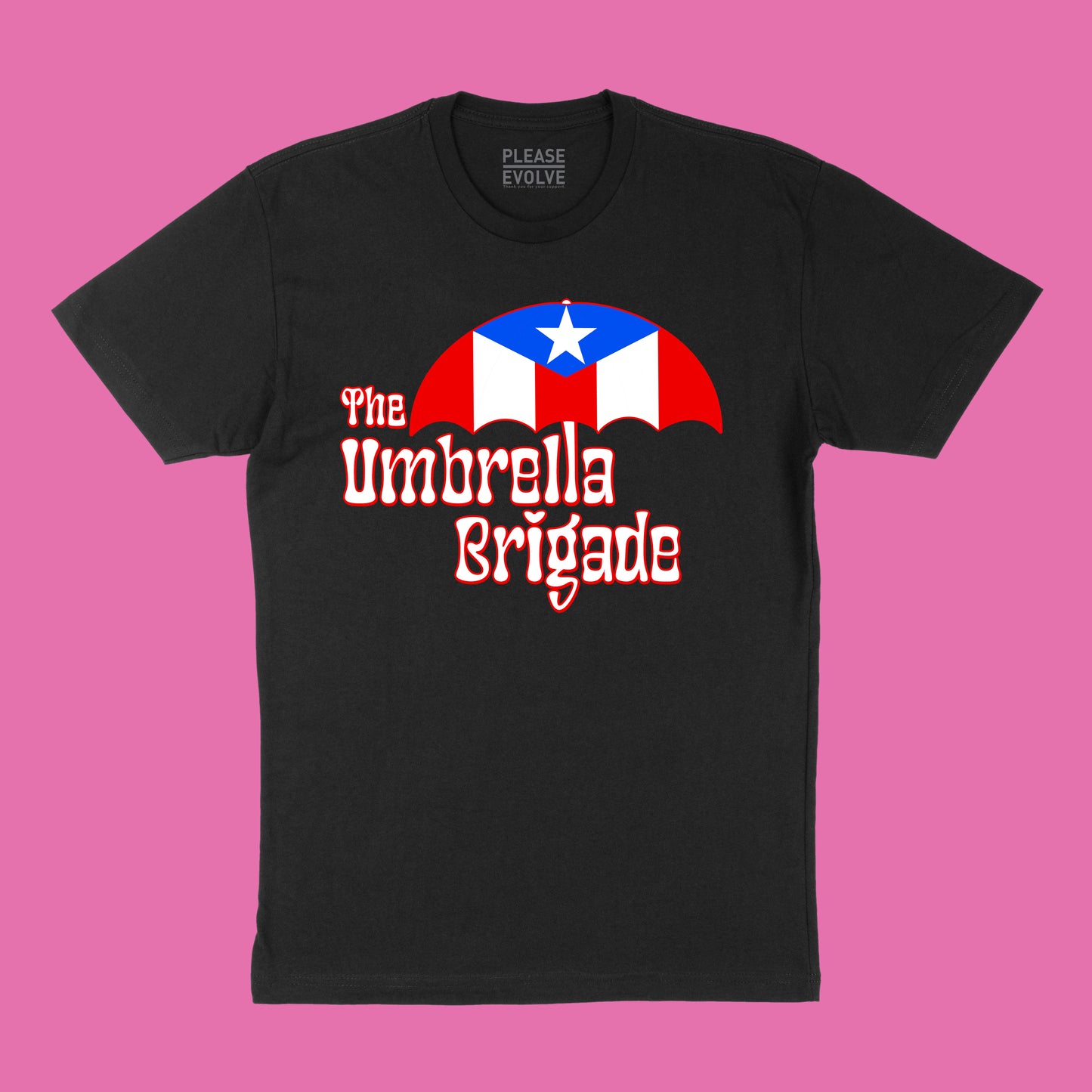 TUB Puerto Rican Flag Black T-Shirt