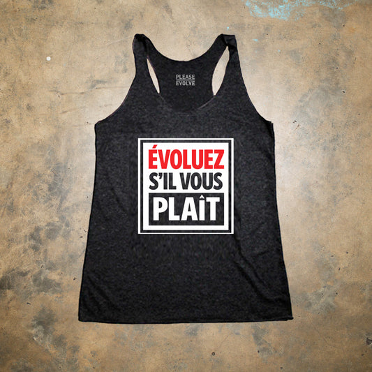 French Feminine Racerback Tank