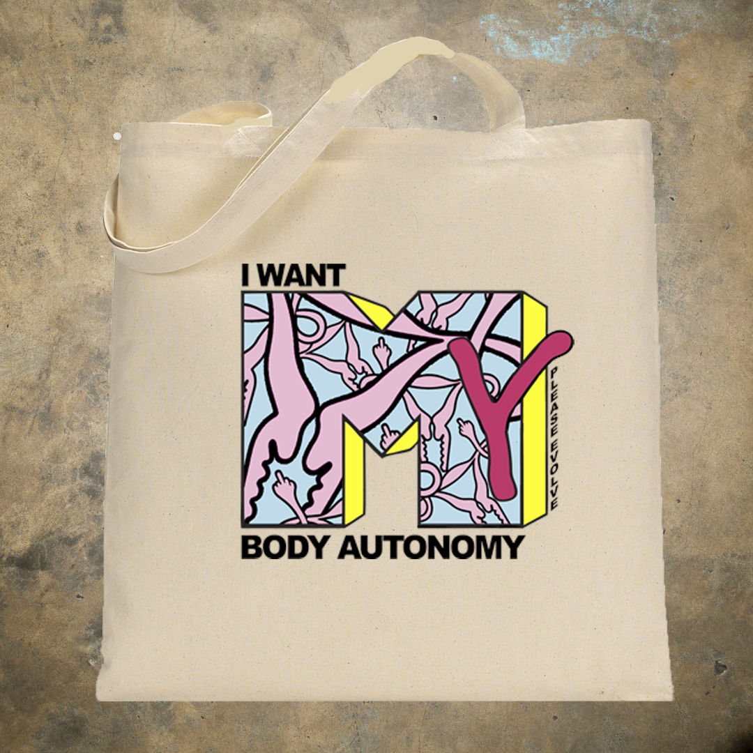 Please Evolve Body Autonomy Natural Tote Bag