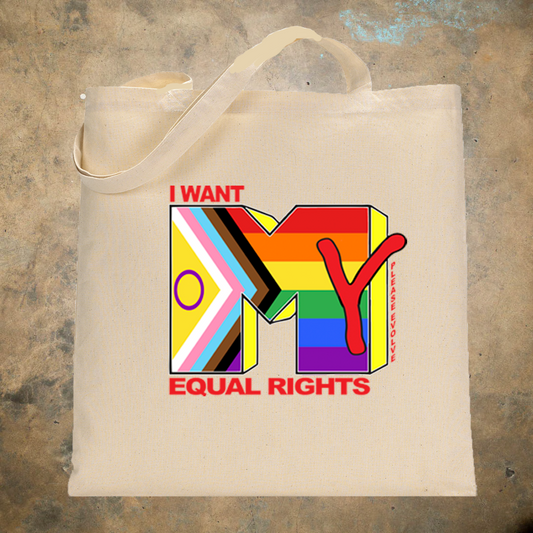 Please Evolve Equal Rights Natural Tote Bag