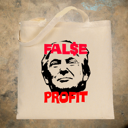 Please Evolve False Profit Natural Tote Bag